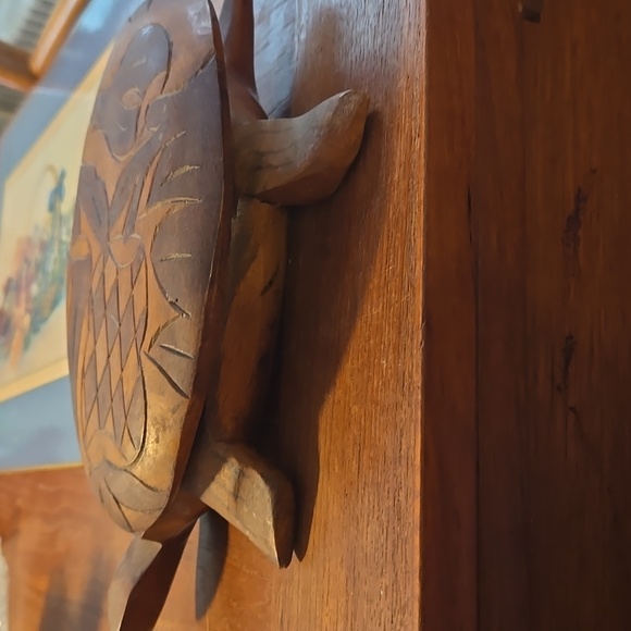 Handmade Wood Carved Trinket Box - Picture 5 of 6